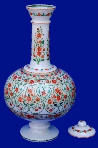 Vaso marmo intarsio in - vaso, 18",