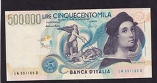 [NC] ITALIA - 500000 lire RAFFAELLO (Decr. 1997 - Fazio / Amici) FDS - 01
