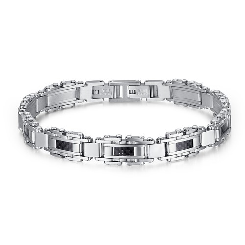 Bracciale uomo acciaio 316l - bracciale,