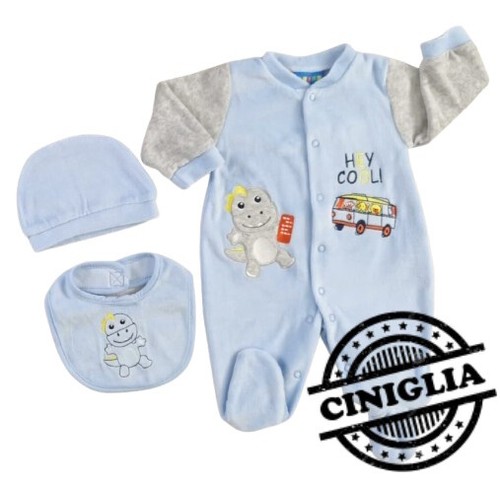 Tutina ciniglia neonato 5773 - tutina,