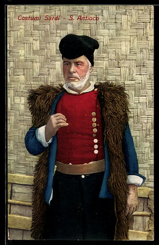 Cartolina antioco costumi - s., antioco,