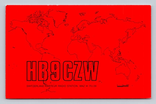Radioamatore qsl hb9czw - qsl,