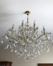 Lampadario Cristallo Classico Pendenti Casa Salone Giorno 12 Luci Chandelier 80