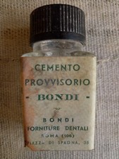 Vecchio barattolo di vetro Cemento Provvisorio Bondi forniture dentali