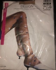 Collant Vintage Hudson Velato a Pois Colorati Mis.4 (44-46 XL) Col.Carne