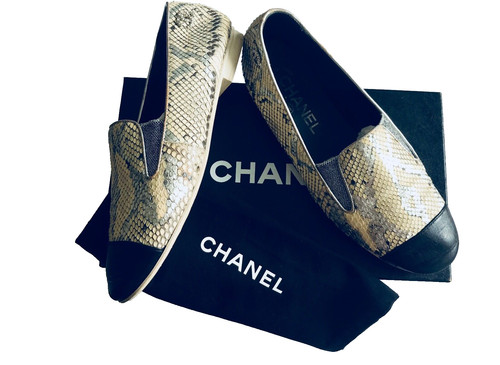 Mocassini chanel uk4 cm - mocassini,