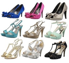 Decoltè Cerimonia Eleganti Donna Ragazza Tacco Estivi OUTLET -30% PELLE ITALIANE