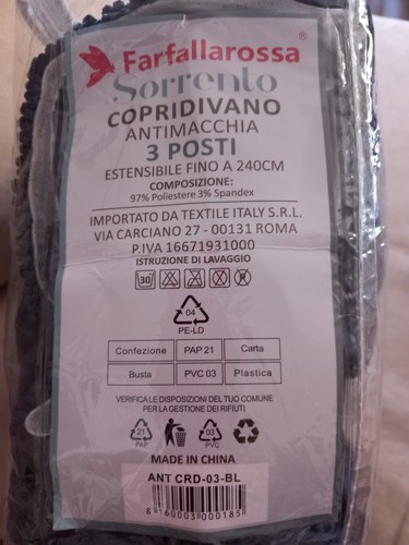 Copridivano posti - 3,