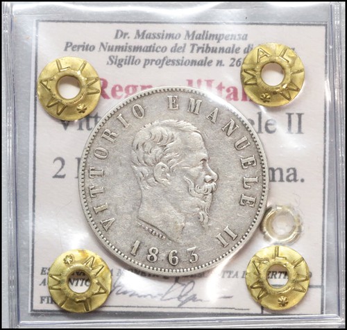 Regno italia lire - 2, 1863