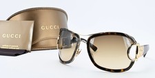 Gucci occhiali da sole vintage GG 2930/S Wrap Around Y2K Horsebit lusso M set NOS