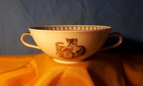 Tazza due manici porcellana - manici, in