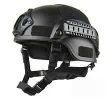 Elmetto Casco Softair Fast Helmet Black Militari Tattico Outdoor CS SWAT 