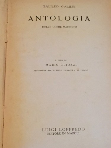 Galileo galilei antologia - galilei,