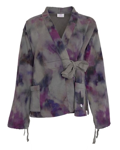 Giacca kimono stampata deha - stampata,