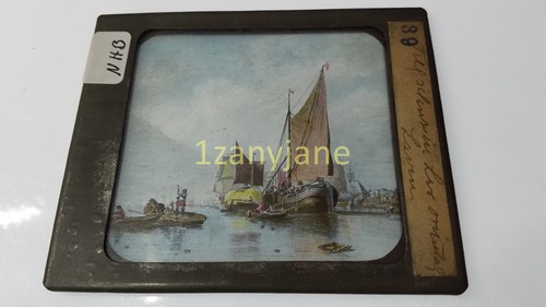 Nhb glass magic lantern slide - nhb,