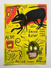 Dipinto su carta Jean Michel