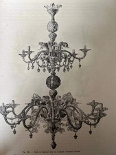STAMPA 1886 LAMPADARIO VETRI