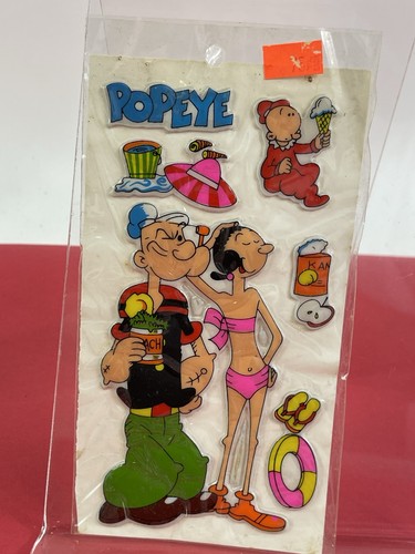 1981 popeye stickers puffi - 3-d,