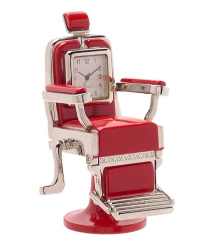 Miniature clock retro red - miniature,