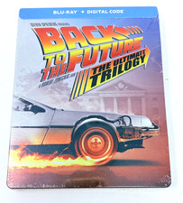 SEALED Back To The Future The Ultimate Trilogy Complete Bluray Steelbook + Code