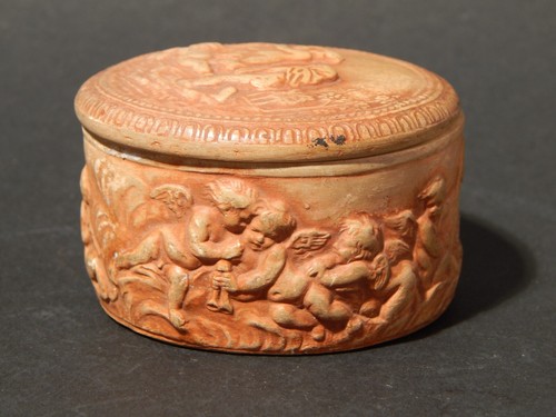 Antico raro cofanetto maiolica - raro,