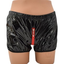 Shorts in pelle da uomo con