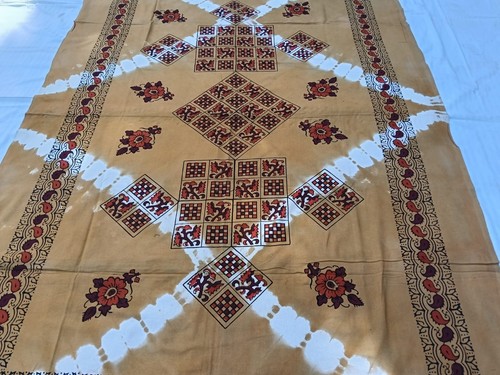 Copriletto indiano batik - , beige