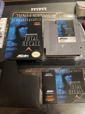 Total Recall Nintendo NES CIB ottime condizioni scatola manuale include cover plastica