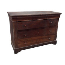 Comò Cassettone Stile Restaurazione  Impero Piemonte 800 Noce Antiquariato