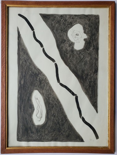 Disegno inchiostro astratto - disegno,