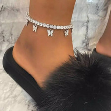 Cavigliera Farfalla Moda Cubic