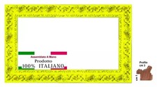 Cornice in legno Giallo fluo