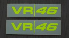2 Adesivi Decalcomanie Giallo Fluorescente VR46 Valentino Rossi