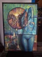 Quadro originale Abdul Rahem Tatari con firma