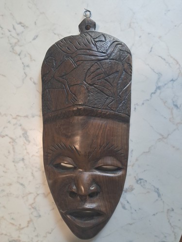 Maschera ebano malawi - ebano,