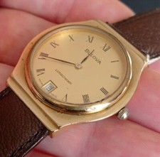 Raro orologio vintage BULOVA LONGCHAMP meccanico CAL peseux  33MM funzionante 