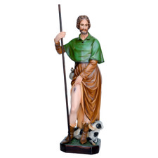 Statua di San Rocco in resina