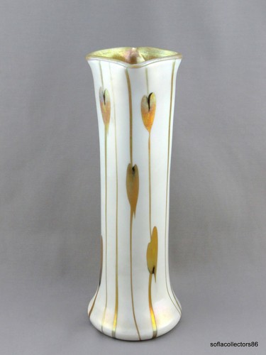 Vaso vetro artistico - foglia, e