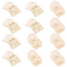  12 set di 24 pezzi di ornamenti per decorazioni per mini porte artigianali in