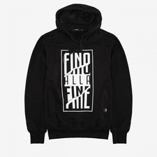 Felpa Juventus Originale con Cappuccio Serie Fino Alla Fine Nera Uomo