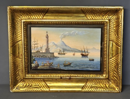 Dipinto gouache napoletano - napoletano, –