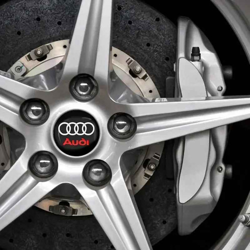 Coprimozzo audi logo adesivi - 4,