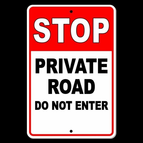 Strada privata stop - , non