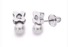 Pendientes oro blanco 18k 750