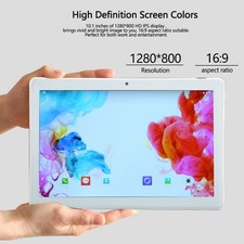 UK Plug 10.1in Tablet Dual SIM RAM 4GB ROM 64GB per Android9.0 Octa Core Dual