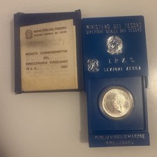 MONETA 500 LIRE ARGENTO PUBLIO