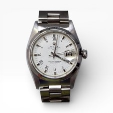 Rolex Date 34 mm Steel White
