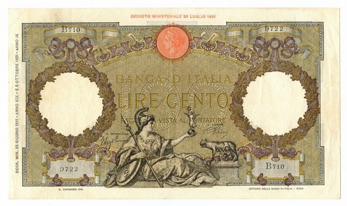 100 lire capranesi aquila - 100,
