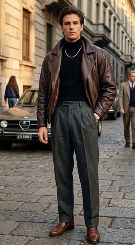 Giacca pelle vintage anni - , 80