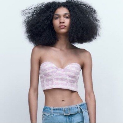 Crop top zara - crop,